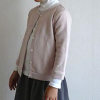 CHECK&STRIPEオリジナルフレンチパイルグレイッシュピンク