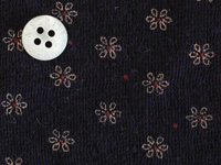 CHECK&STRIPEオリジナル接結バンダナ風小花柄ネイビー